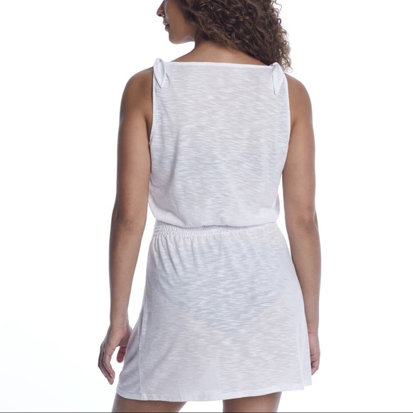 Becca swim white basics swim cover up size large - Picture 5 of 8